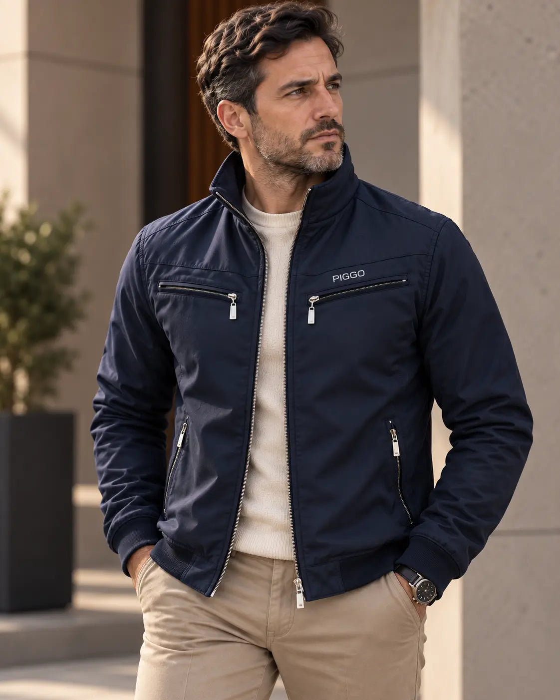 CHAQUETA ELEGANTE DE DRILL - EDICIÓN PREMIUM