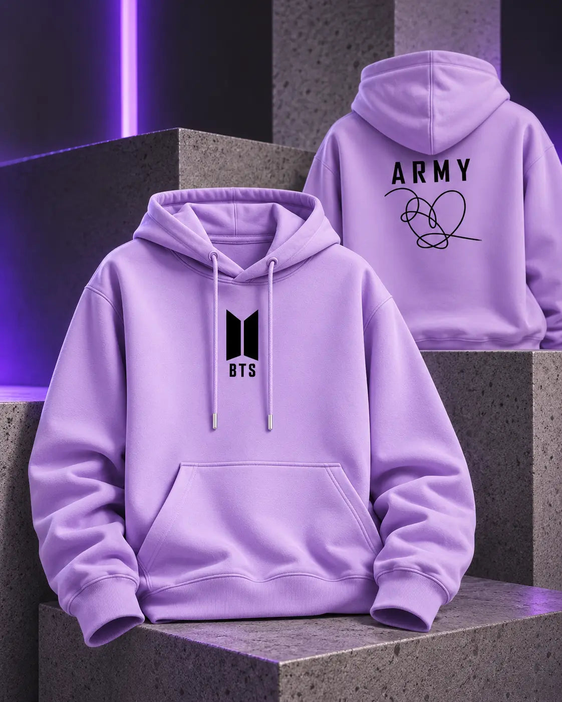 Hoodie BTS – Diseño ARMY